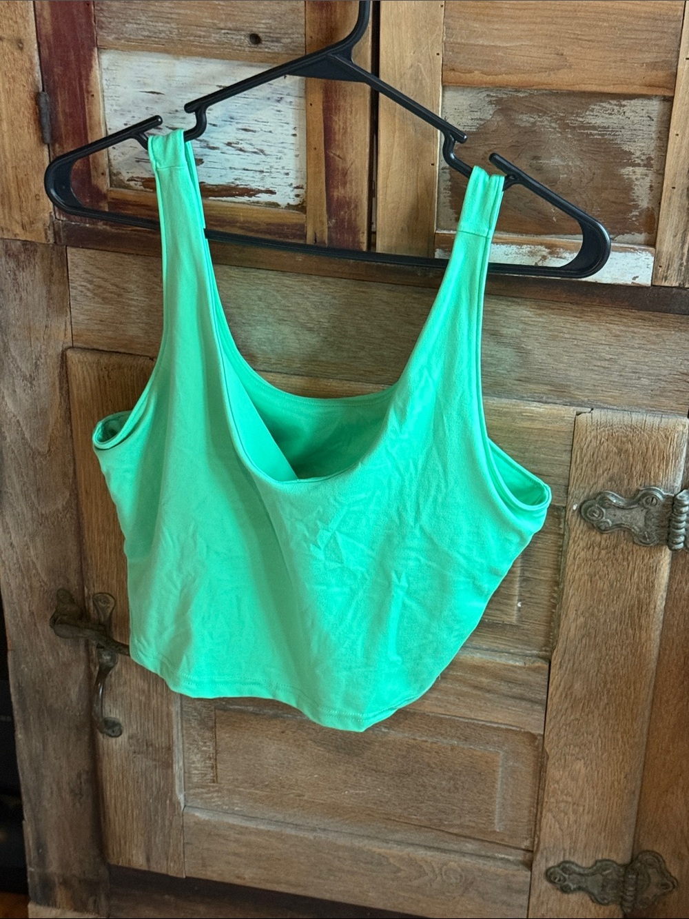 SO Mint Green Crop Tank Top